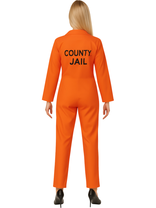 Déguisement Prisonnière Orange USA Femme – Combinaison Halloween