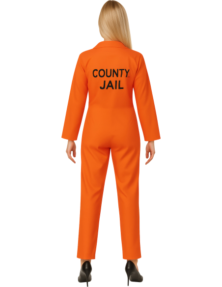 Déguisement Prisonnière Orange USA Femme – Combinaison Halloween