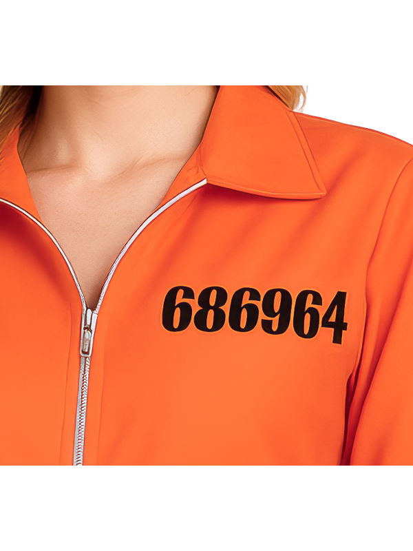 Déguisement Prisonnière Orange USA Femme – Combinaison Halloween