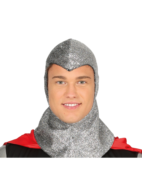 Déguisement chevalier médiéval homme – Tunique, cape rouge & capuche
