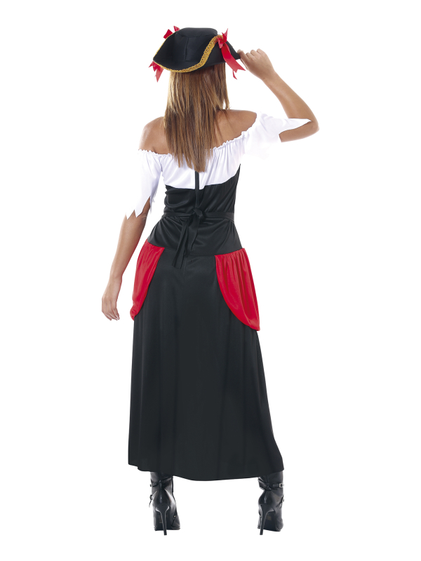 Déguisement de Pirate Femme “Boucanier” – Avec Chapeau Tricorne & Robe Sexy
