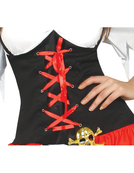 Déguisement de Pirate Femme “Boucanier” – Avec Chapeau Tricorne & Robe Sexy