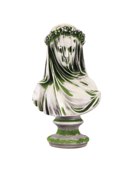 Buste Femme Fantôme en magnésie 60 cm – Statue gothique Halloween