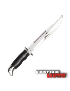 Couteau Ghost Face™ argent chrome 33 cm – Accessoire officiel Scream