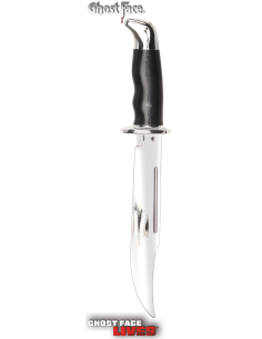 Couteau Ghost Face™ argent chrome 33 cm – Accessoire officiel Scream 2