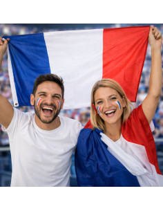 Drapeau France 60 x 90 cm en polyester – Supporter & décoration tricolore