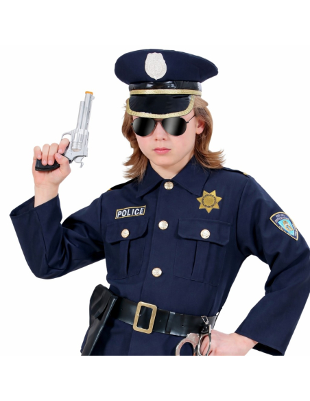Déguisement Policier garçon (veste, pantalon, ceinture avec étui, casquette)