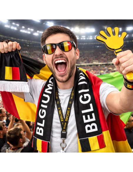 Kit Supporter Allemagne – Fan Kit 6 pièces (drapeau + accessoires noir rouge jaune)