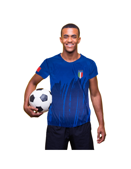 T-shirt supporter Italie / Italia – Bleu Azzurri (polyester) – Taille 54