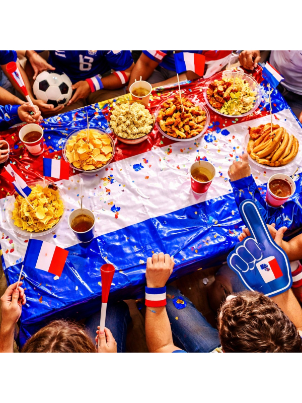 Nappe brillante France 100 x 263 cm – Déco fan...
