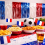 Guirlande à franges brillantes France 3 m – Bleu blanc rouge