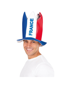 Chapeau bouffon France bleu blanc rouge adulte