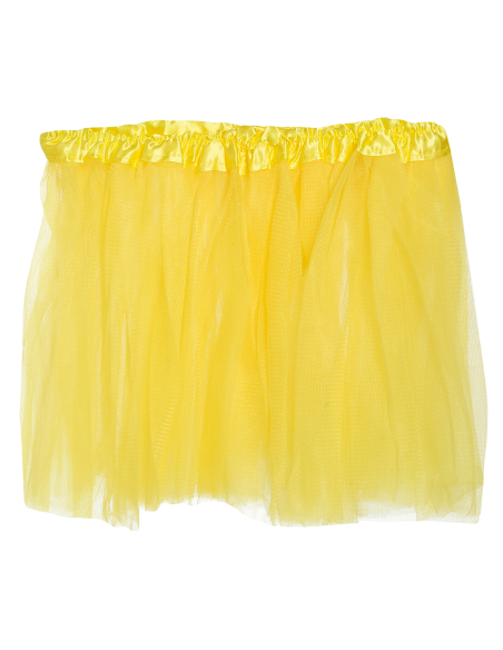 Tutu enfant en tulle jaune