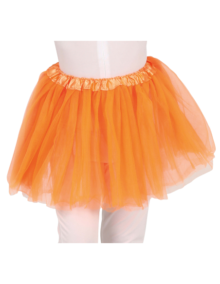 Tutu enfant en tulle orange