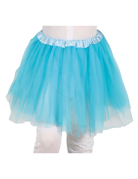 Tutu enfant en tulle bleu clair