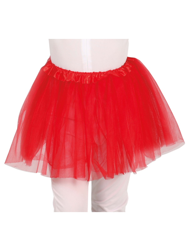 Tutu enfant en tulle rouge