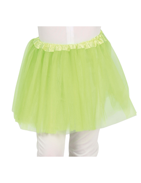 Tutu enfant en tulle vert clair