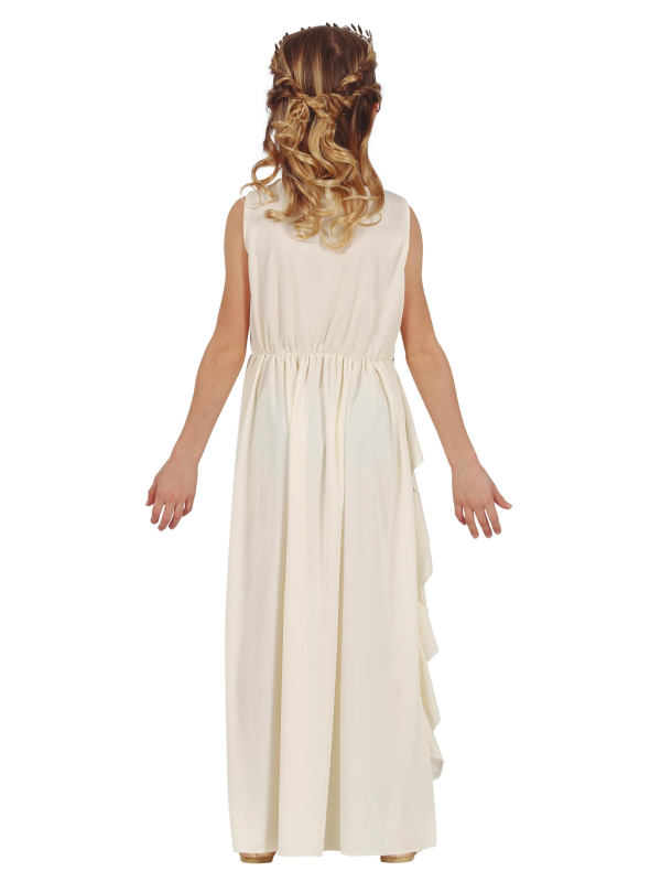 Déguisement romaine fille – Robe antique blanche style déesse romaine