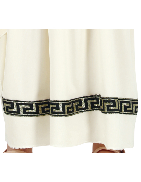 Déguisement romaine fille – Robe antique blanche style déesse romaine