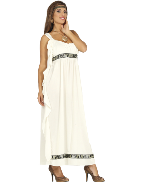 Déguisement romaine femme – Robe longue antique avec bandeau style grec