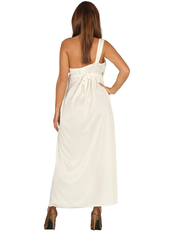 Déguisement romaine femme – Robe longue antique avec bandeau style grec
