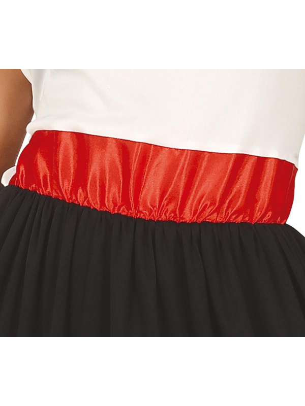 Déguisement mexicaine femme – Robe longue folklorique noire, blanche, rouge et verte