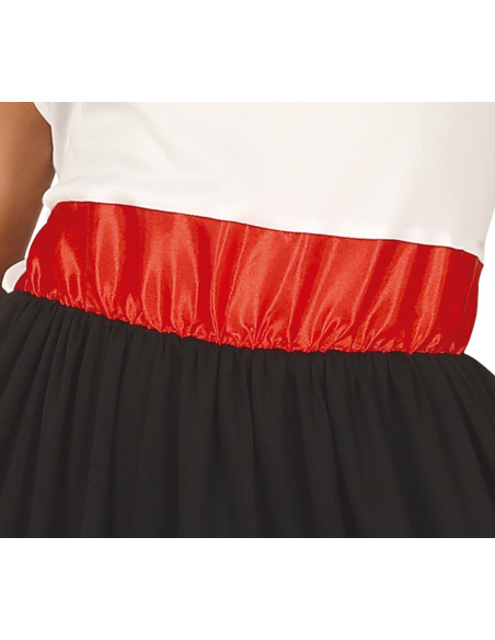 Déguisement mexicaine femme – Robe longue folklorique noire, blanche, rouge et verte