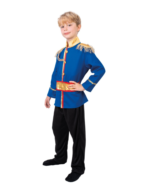 Déguisement Prince Charmant Enfant Bleu – Costume Royal avec Ceinture et Pantalon