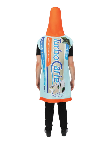Costume Dentifrice Turbocarie Adulte – Déguisement Humoristique Taille Unique