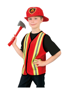 Déguisement Pompier Enfant – Set avec Gilet, Chapeau et Hache 2