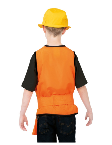 Déguisement Chef de Chantier Enfant – Set avec Gilet, Casque et Outils