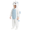 Déguisement Kigurumi Licorne Enfant Bleu et Blanc avec Capuche