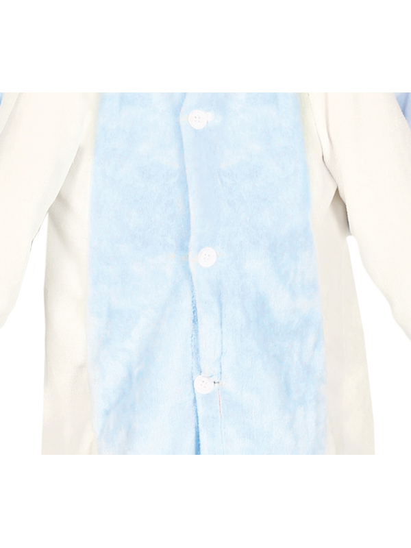 Déguisement Kigurumi Licorne Enfant Bleu et Blanc avec Capuche