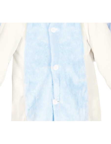 Déguisement Kigurumi Licorne Enfant Bleu et Blanc avec Capuche