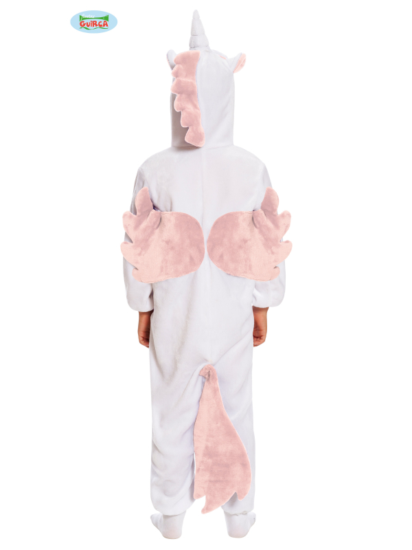 Déguisement Kigurumi Licorne Enfant Rose et Blanc avec Capuche