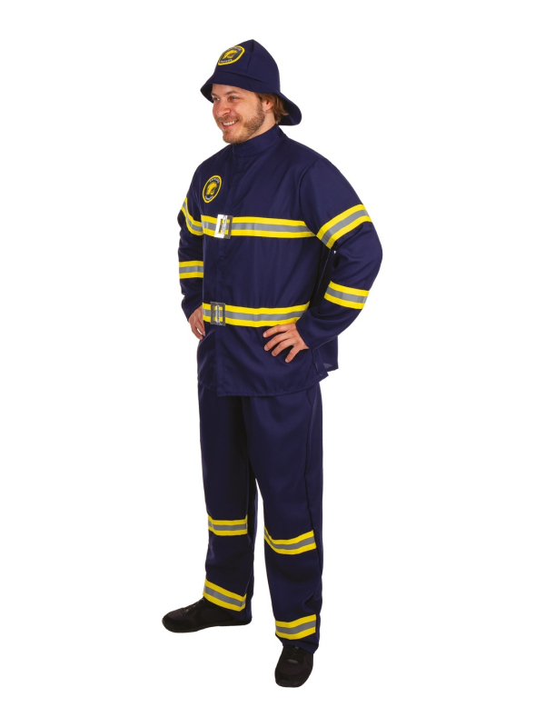 Déguisement Pompier Adulte Bleu – Costume Soldat du Feu