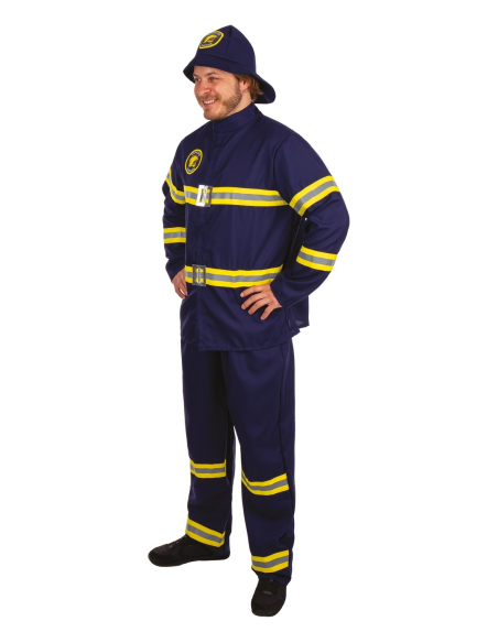 Déguisement Pompier Adulte Bleu – Costume Soldat du Feu