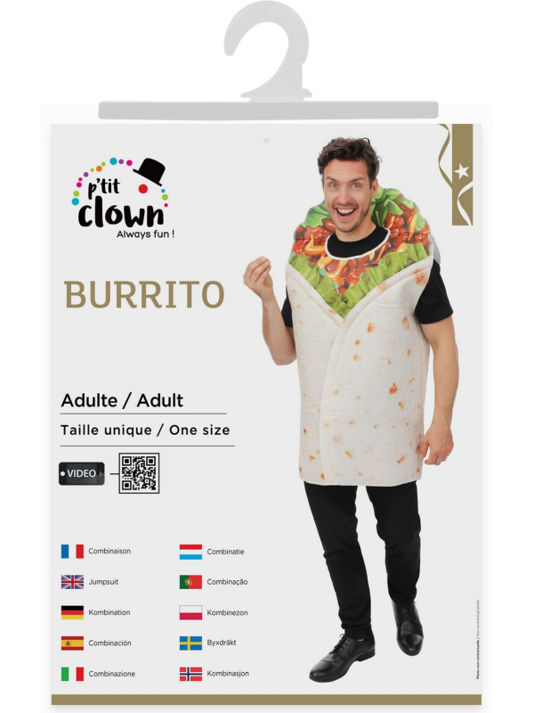 Déguisement Burrito Adulte – Costume Humour Taille Unique