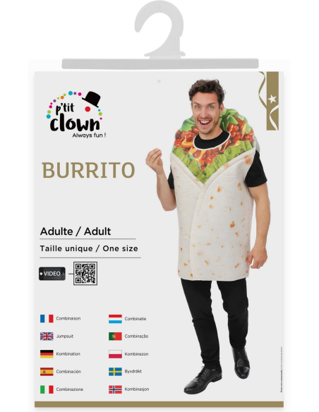 Déguisement Burrito Adulte – Costume Humour Taille Unique
