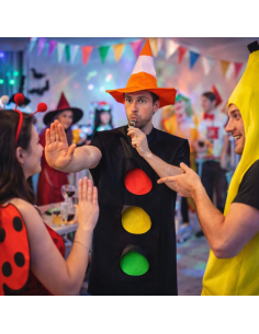 Déguisement Feu Tricolore Adulte – Costume Humour Taille Unique