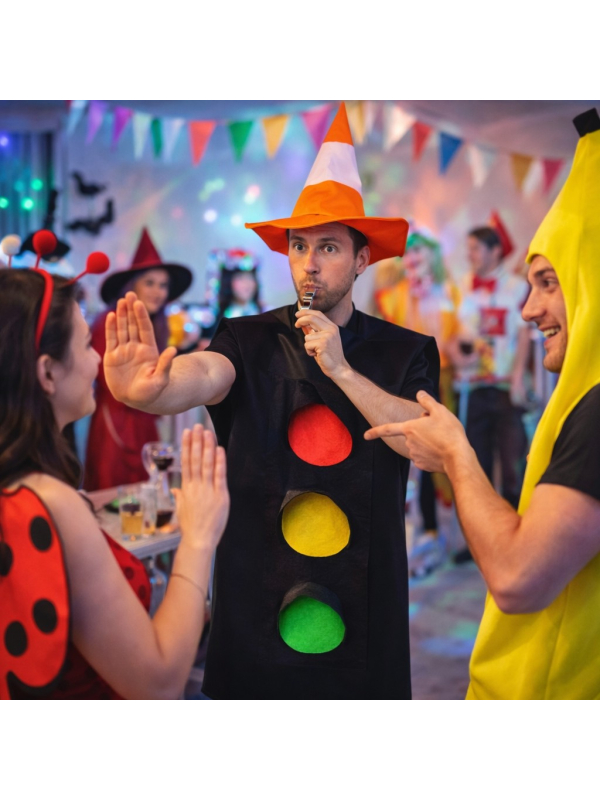 Déguisement Feu Tricolore Adulte – Costume Humour Taille Unique