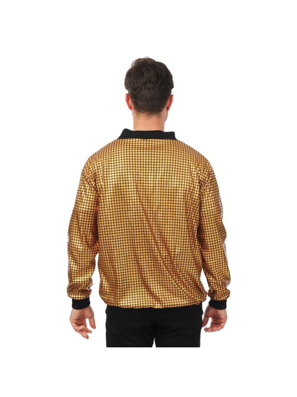 Veste Disco Or Adulte – Motif Boule à Facettes