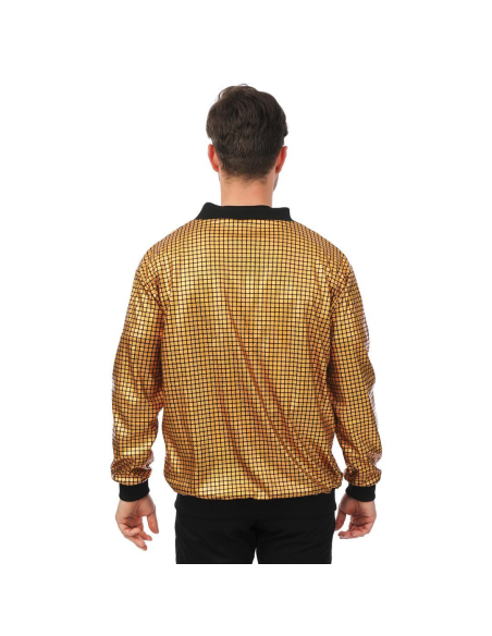 Veste Disco Or Adulte – Motif Boule à Facettes