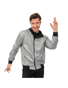 Veste Disco Argent Adulte – Effet Miroir Style Boule à Facettes 2