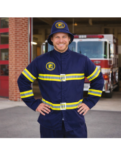 Déguisement Pompier Adulte Bleu – Costume Soldat du Feu