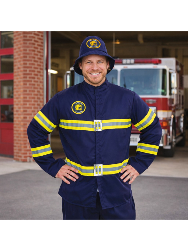 Déguisement Pompier Adulte Bleu – Costume Soldat du Feu