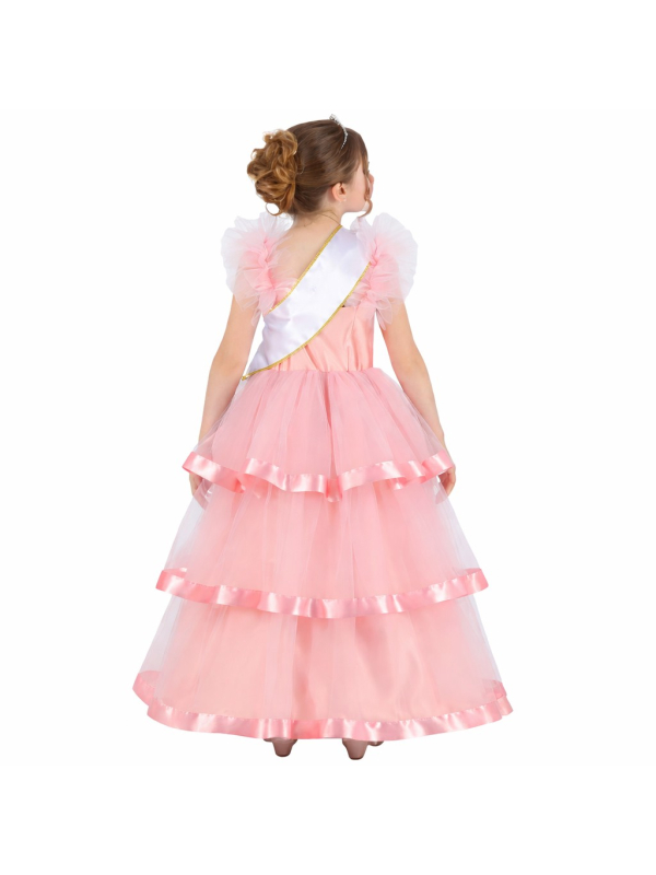 Déguisement Miss France® Officiel – Robe Rose à Volants pour Enfant