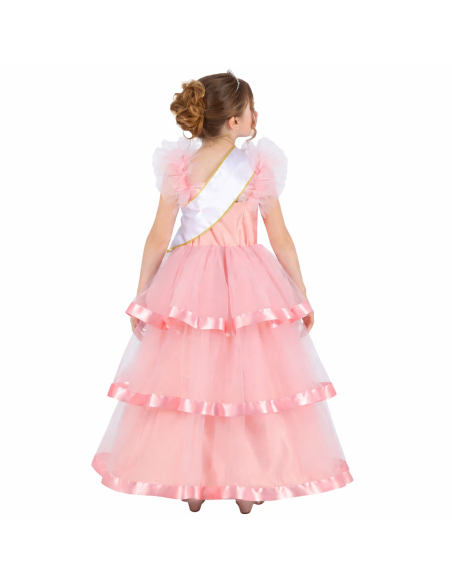 Déguisement Miss France® Officiel – Robe Rose à Volants pour Enfant