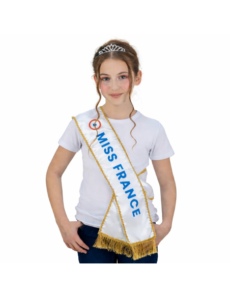 Kit Miss France © enfant – Écharpe et diadème pour petite reine