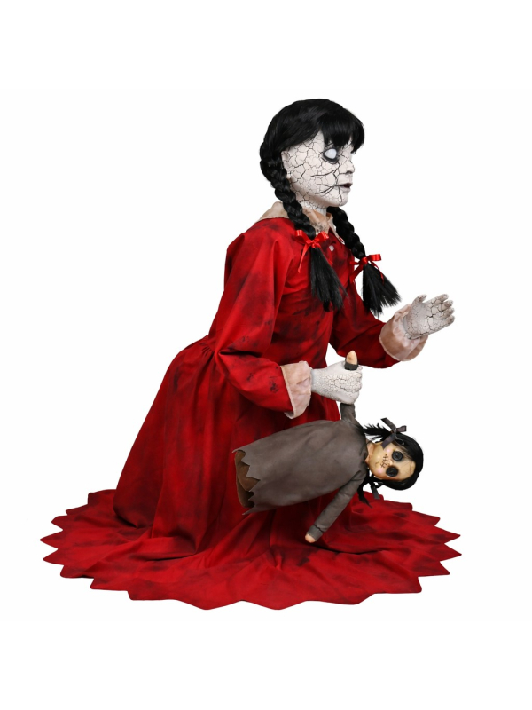 Automate Halloween Fille Hantée Bondissante avec Poupée 74 cm – Haunted Living Jumping Girl